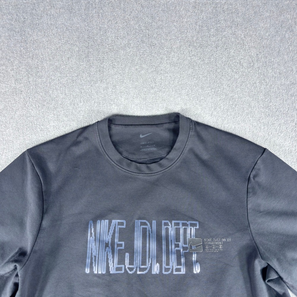 Nike JDI Dri-Fit T-Shirt Mens M Black Graphic‎ Logo Just Do IT DEPT